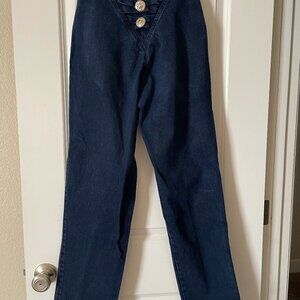 Women's Bareback Roughrider Jeans with Conchos size 7-8